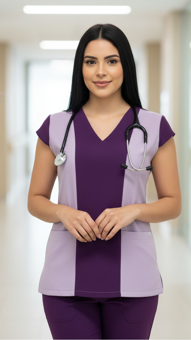 Uniforme Gardenia Morado, lila, Mujer, COlombia