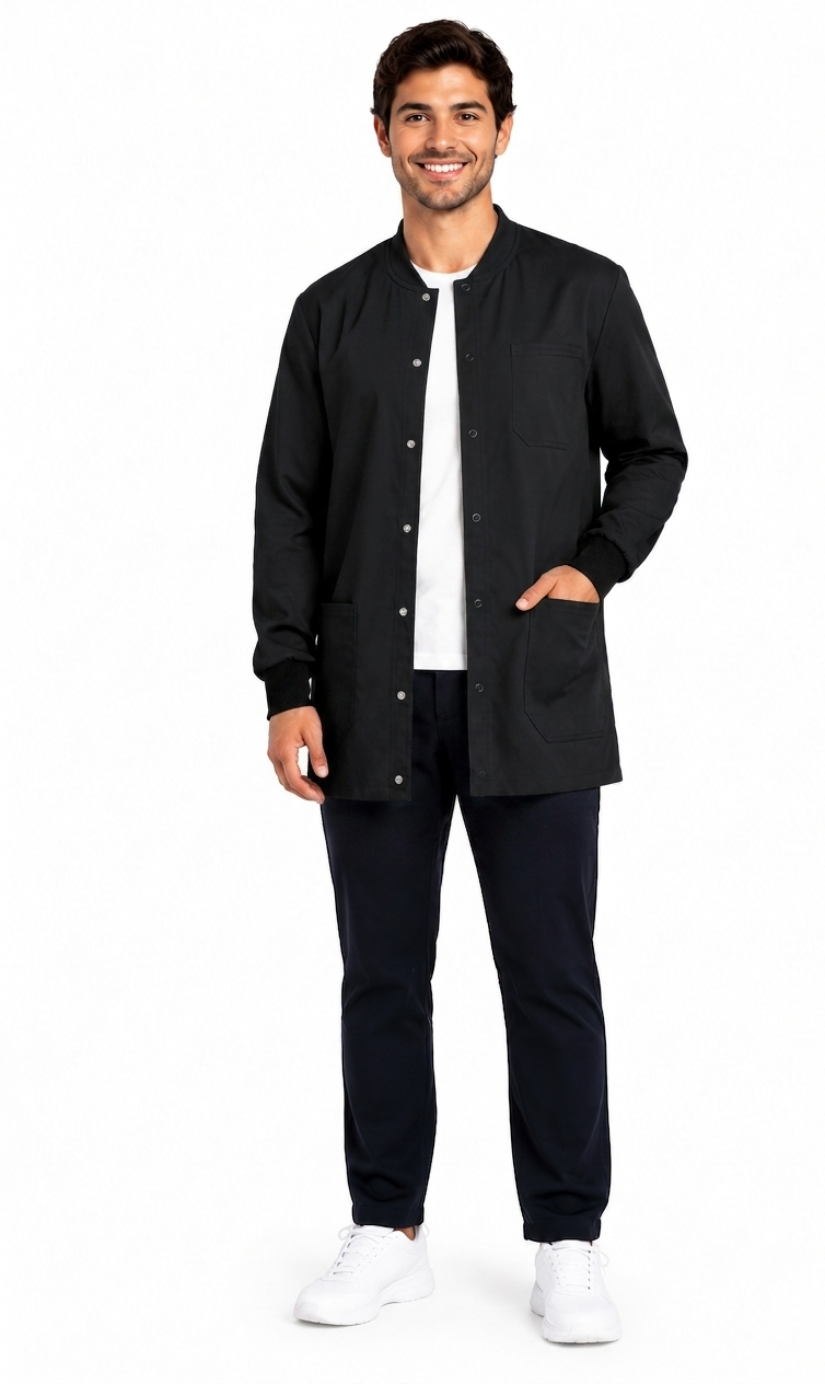 Bata antifluido unisex Bambú.  Disponible para hombre y mujer. Envío a toda Colombia