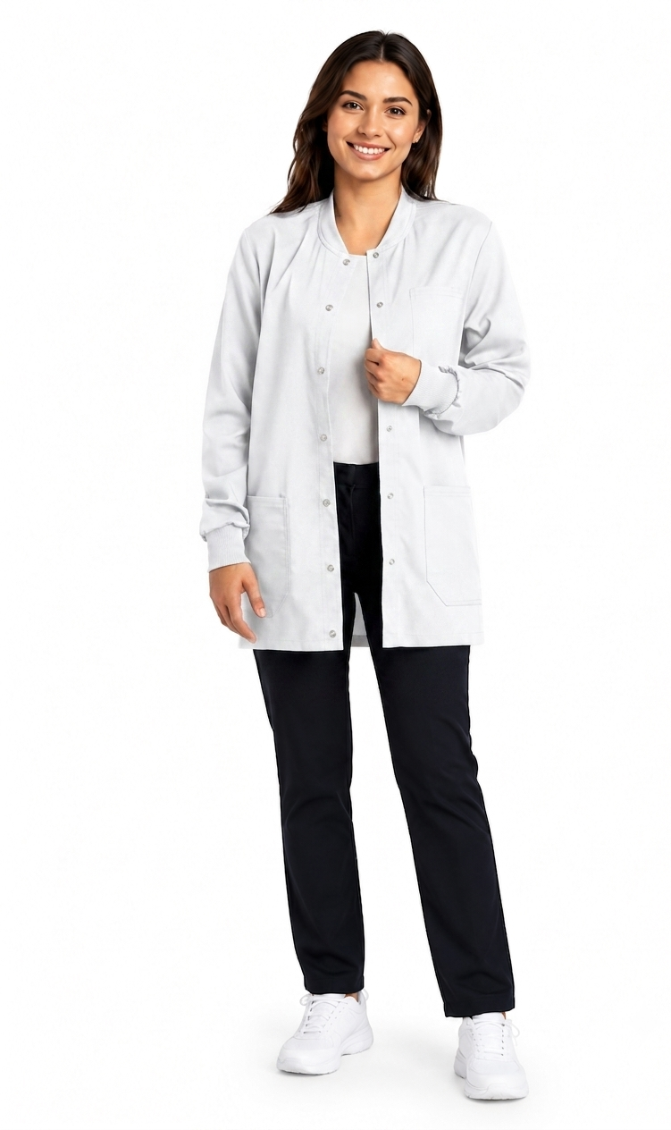 Bata antifluido unisex Bambú.  Disponible para hombre y mujer. Envío a toda Colombia