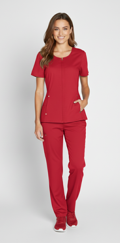 Conjunto uniforme D03 antifluido  mujer rojo Colombia