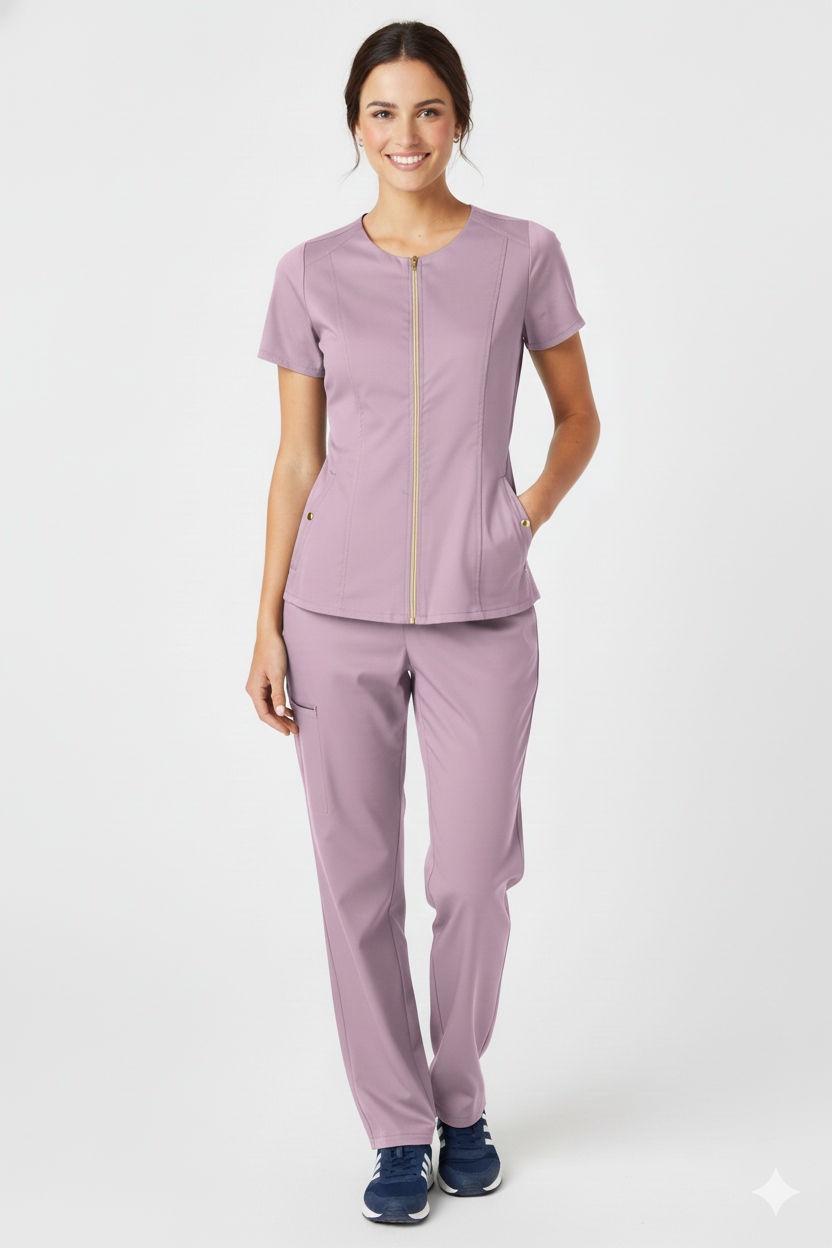Conjunto uniforme D06 antifluido  mujer lila Colombia