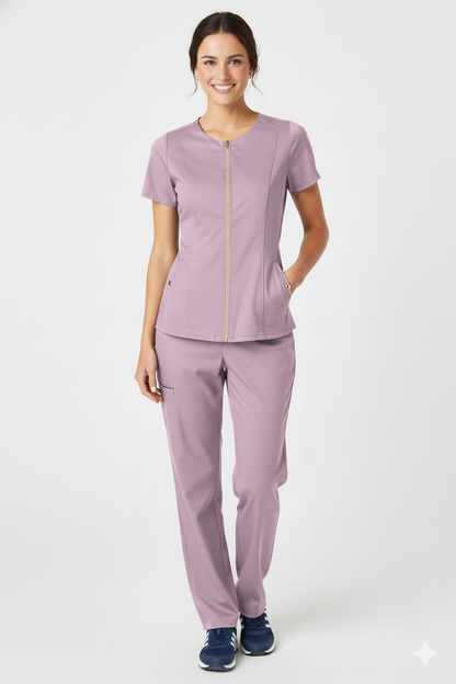 Conjunto uniforme D06 antifluido  mujer lila Colombia