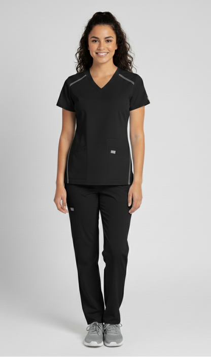 Conjunto uniforme M21 antifluido  mujer negro Colombia