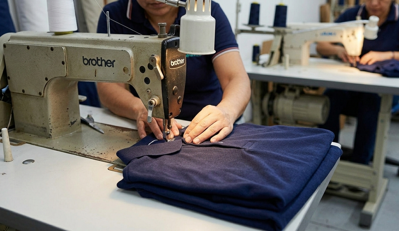 Uniformes corporativos confección propia taller Pespunte
