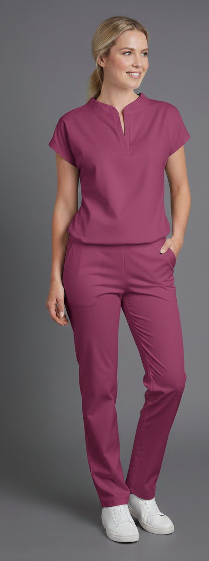Conjunto uniforme D08 antifluido  mujer magenta Colombia