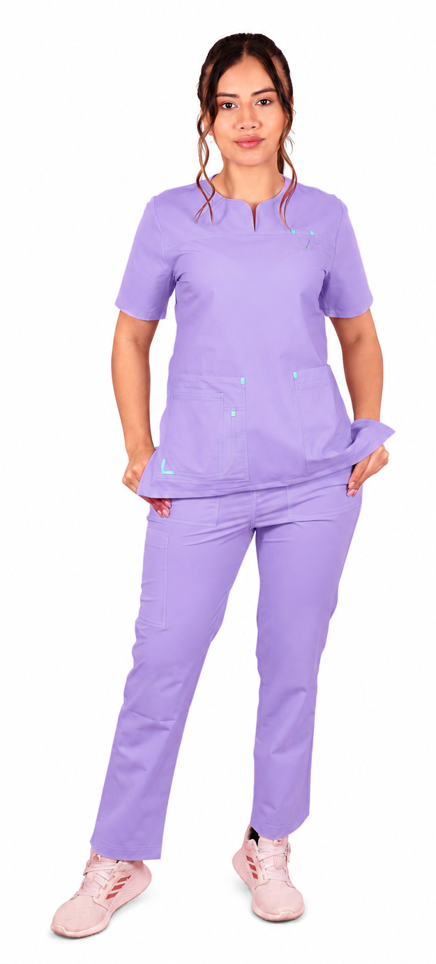 Uniforme Clavel  color lila, colombia
