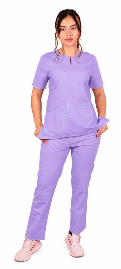 Uniforme Clavel  color lila, colombia