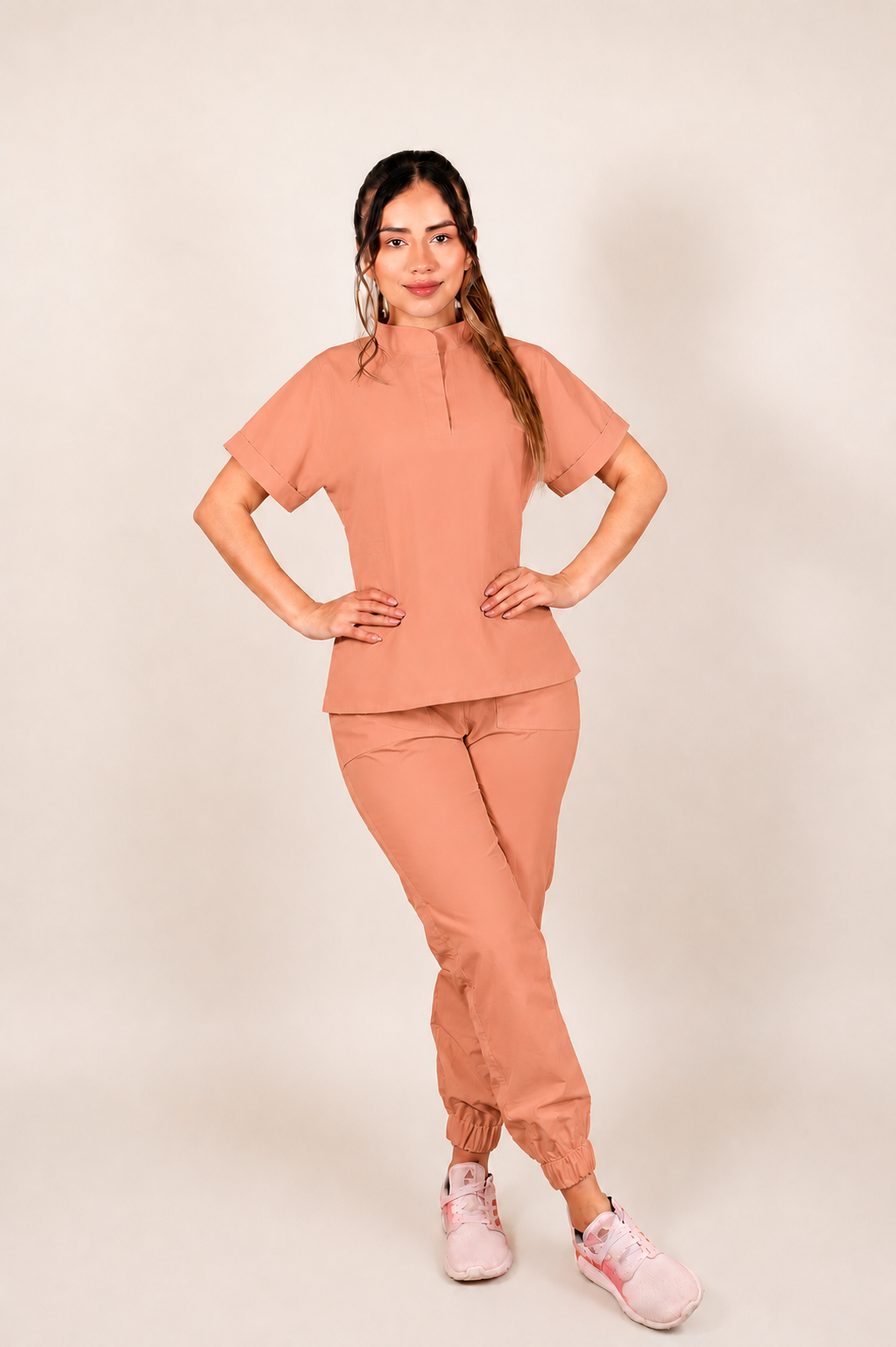 Uniforme Malva color terracota, colombia